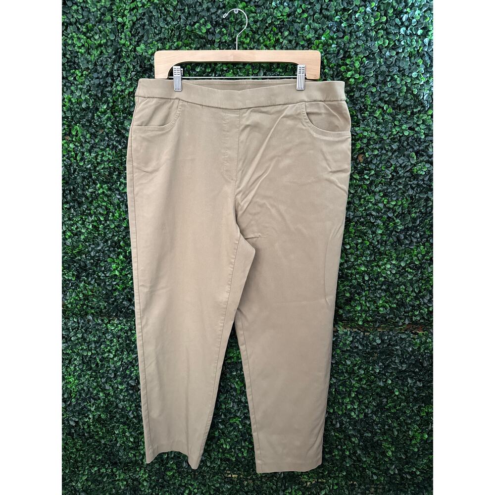 Alfred Dunner, women’s khaki trousers, size 16w